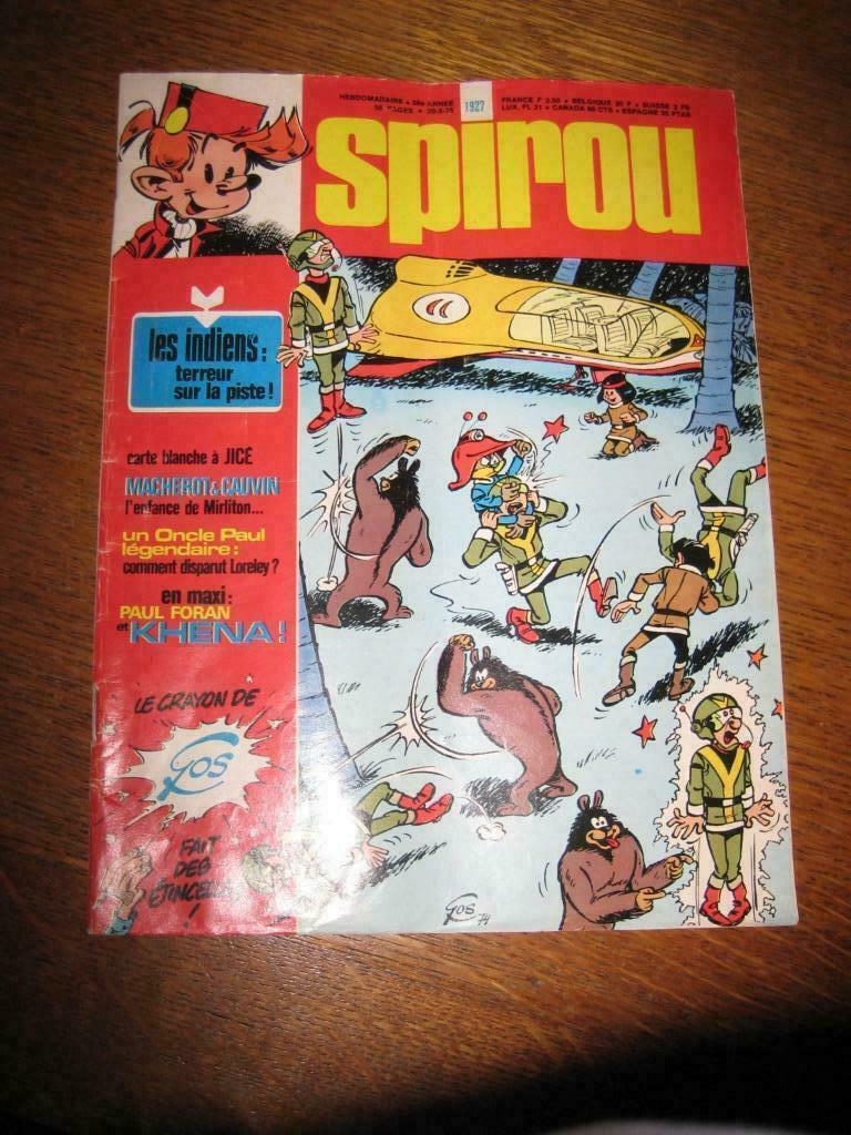 SPIROU Le Journal n1927 20-3-75, Livres, Enlèvement ou Envoi, Utilisé