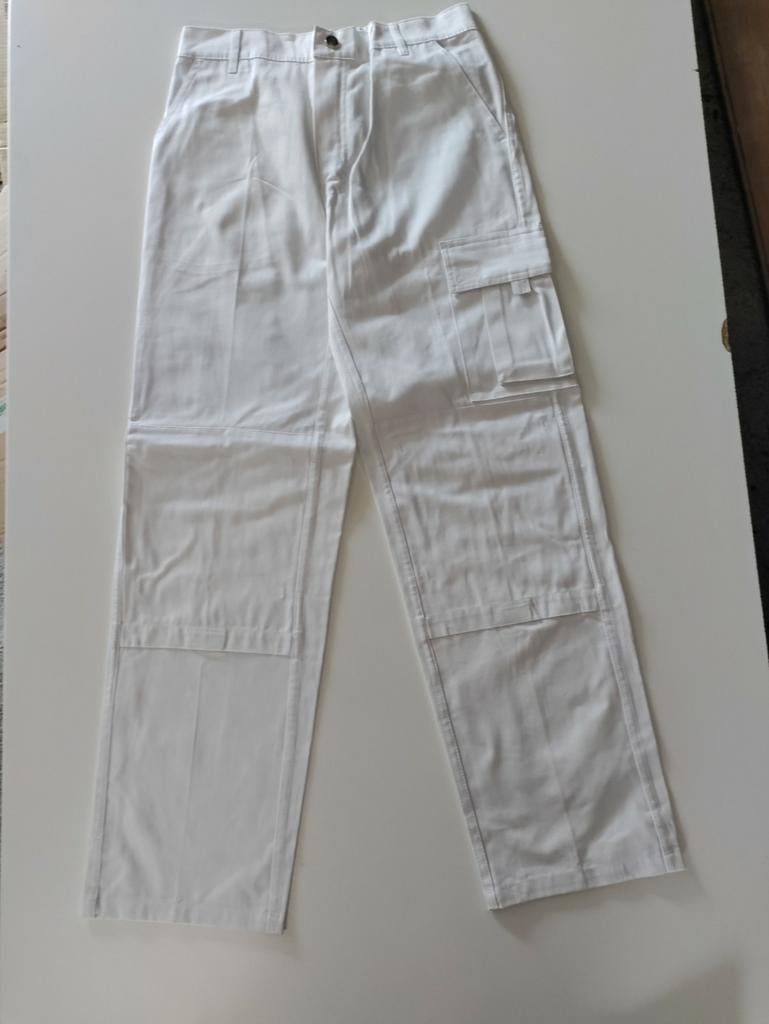Witte werkbroek, Ophalen of Verzenden, Nieuw, Maat 52/54 (L)