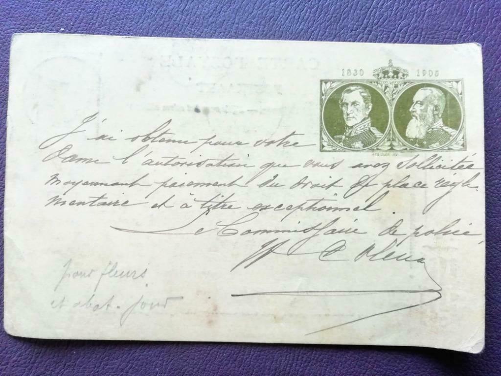 Briefkaart uit 1906, Verzamelen, Ophalen of Verzenden, Voor 1920, Gelopen, Brussel (Gewest)