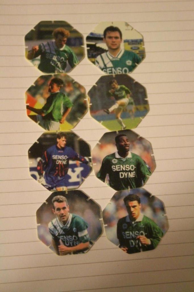 8 Flippo's Lommel - voetbal - flippo - jaren 90 - flippos, Verzamelen, Flippo's, Ophalen of Verzenden, Losse flippo's