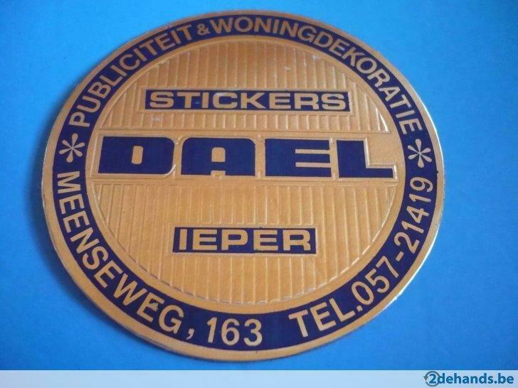 oude sticker stickers dael ieper, Collections, Autocollants, Neuf, Envoi