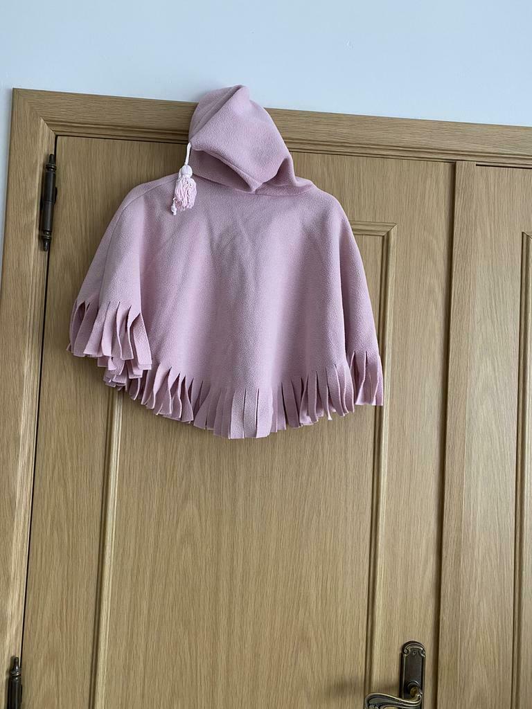 poncho - cap kinderen Lichtroze Maat 1 (vanaf 1jaar), Kinderen en Baby's, Ophalen of Verzenden, Zo goed als nieuw, Meisje, Truitje of Vestje