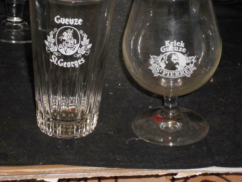 Bierglazen.Rossbrau.Dobbelen.Turf.Kalmthout.Grimbergen.D 83, Enlèvement ou Envoi, Comme neuf, Verre ou Verres, Autres marques