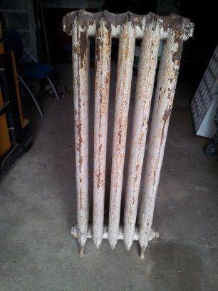 Radiateur fonte fleuri, Bricolage & Construction, Chauffage & Radiateurs, Enlèvement, Utilisé, Radiateur