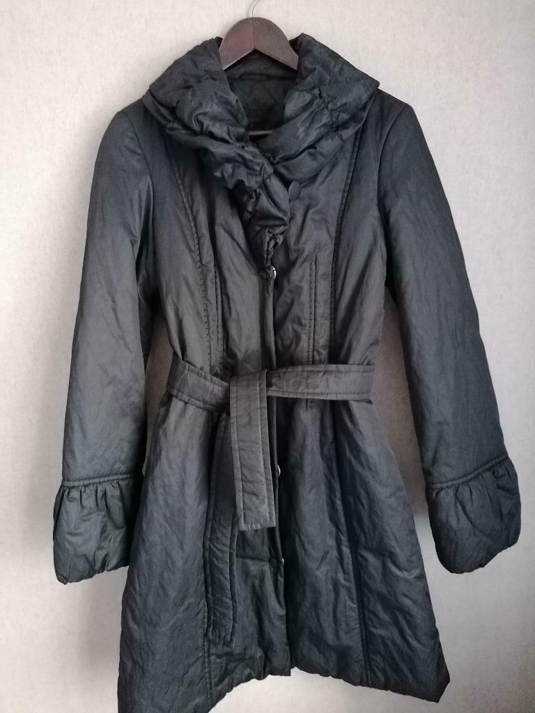Zwarte winterjas dames Taifun maat 38, Maat 38/40 (M), Zwart, Ophalen of Verzenden, Zo goed als nieuw
