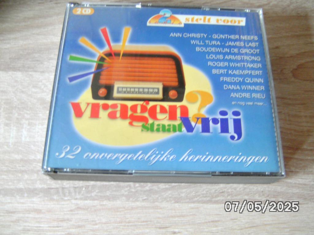 Een dubbele CD "Vragen staat vrij" van radio 2, Cd's en Dvd's, Verzenden, Zo goed als nieuw, Overige genres