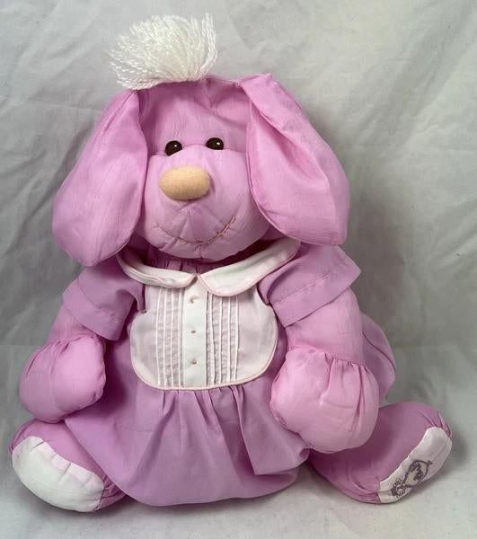 Fisher Price Puffalump Hond Roze 8003 Pluche Vintage 1986, Verzenden, Zo goed als nieuw, Hond