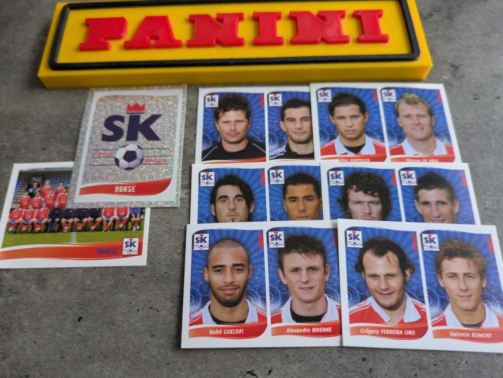 Panini football 2009 voetbal 8x SK RONSE stickers 2009, Verzenden, Nieuw