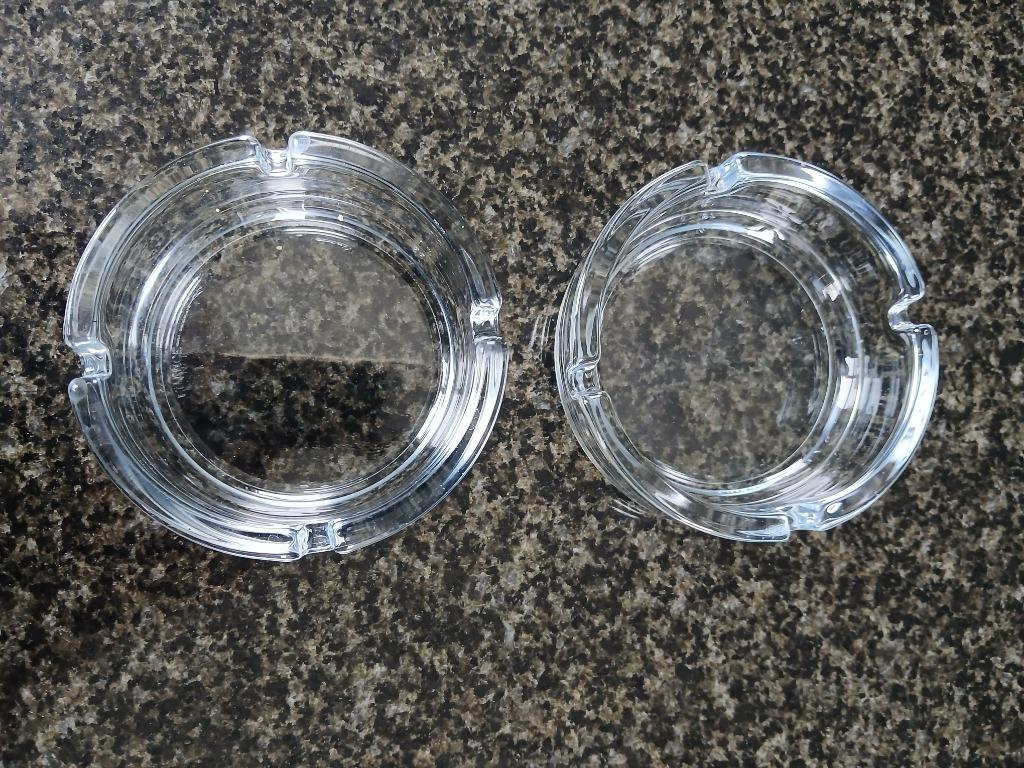 Cendriers en verre de haute qualité, neufs, 2 pièces, Enlèvement ou Envoi, Neuf, Cendrier