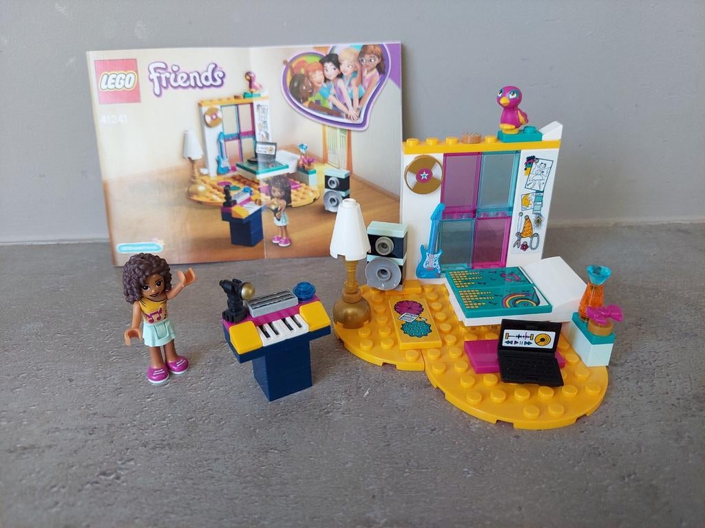 Lego friends: Andrea's slaapkamer nr 41341, Ophalen of Verzenden, Zo goed als nieuw, Complete set, Lego