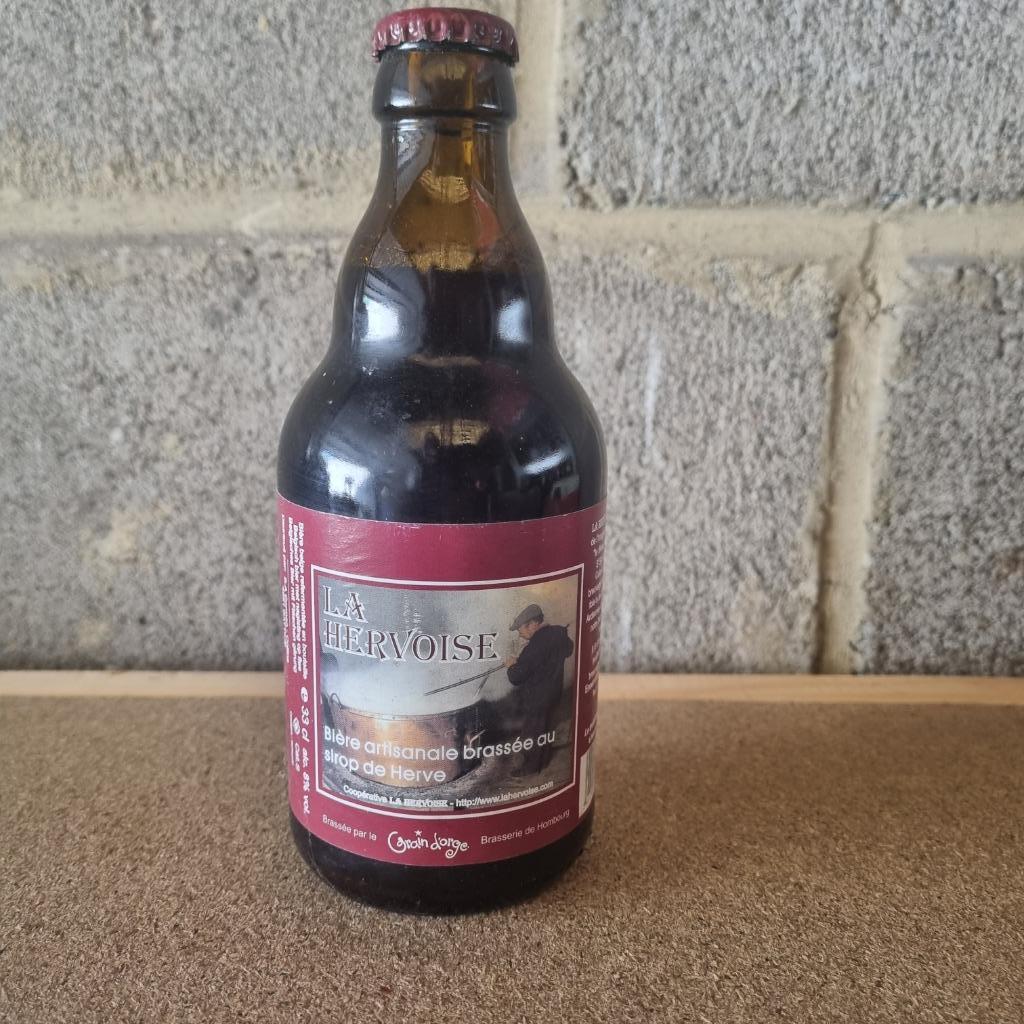 Bouteille de bière La Hervoise (modèle 2), Ophalen of Verzenden, Gebruikt, Flesje(s), Overige merken