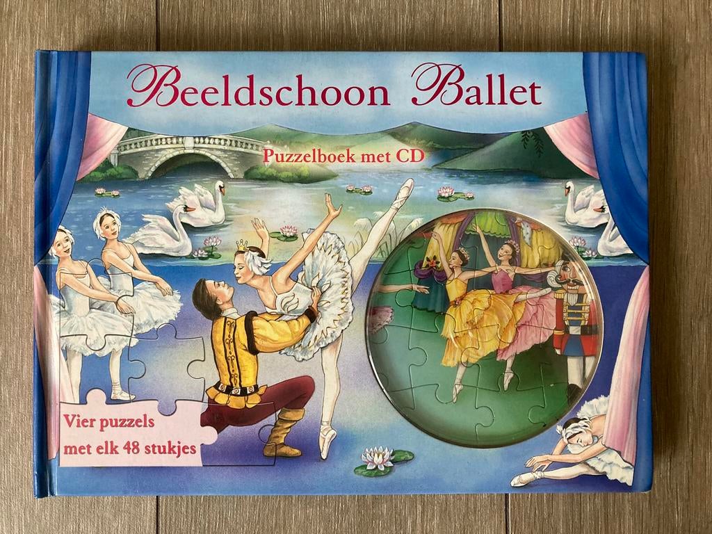 Puzzelboek over de balletklassiekers - 4 x 48 stukjes, Ophalen of Verzenden, 10 tot 50 stukjes, Gebruikt