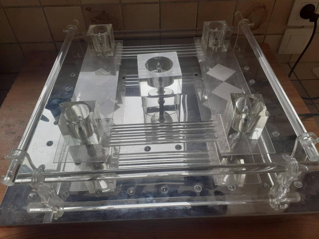 Plafonnier leds et/ou halogènes, Ophalen, Zo goed als nieuw, Glas, Moderne