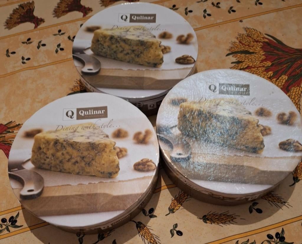 12 Qulinar-kaasborden, Huis en Inrichting, Keuken | Servies, Overige materialen, Verzenden, Zo goed als nieuw, Bord(en)