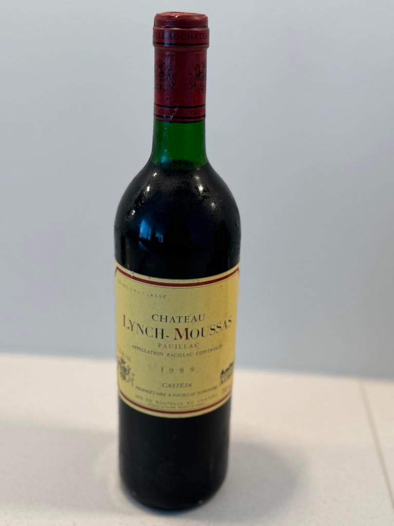 Chateau Lynch Moussas 1989, Pleine, Comme neuf, Enlèvement, Vin rouge