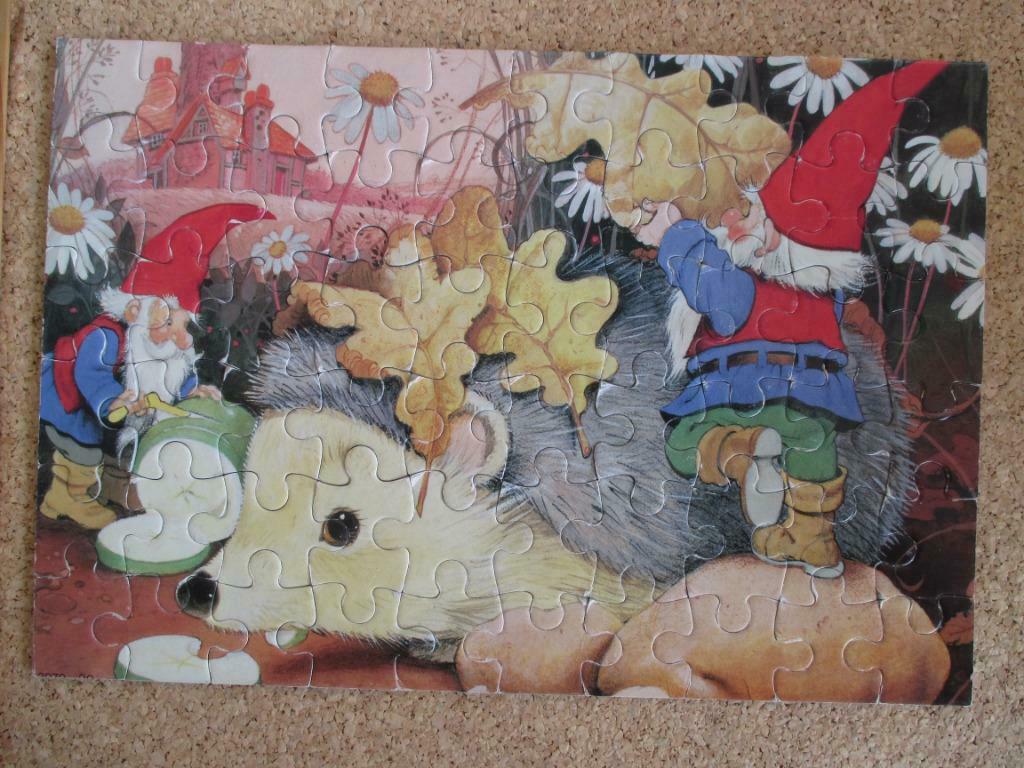 puzzel kabouters, Ophalen of Verzenden, Meer dan 50 stukjes, Gebruikt, 2 tot 4 jaar