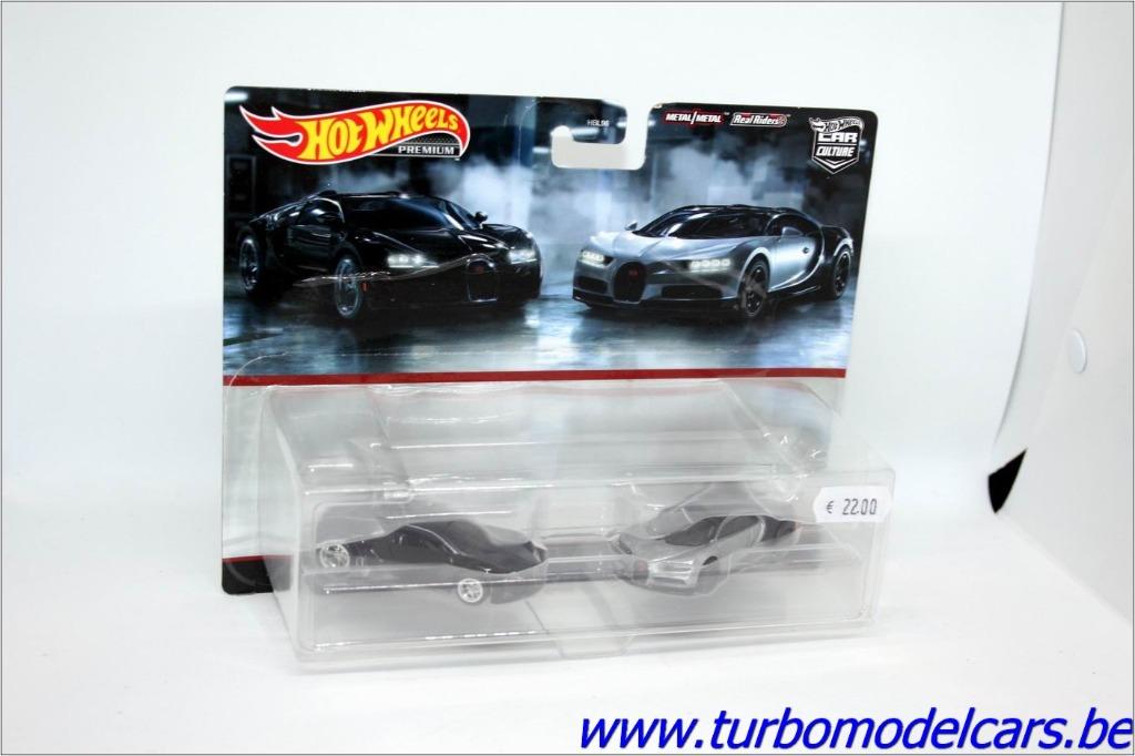 Bugatti set 1/64 Hotwheels Premium, Envoi, Neuf, Voiture