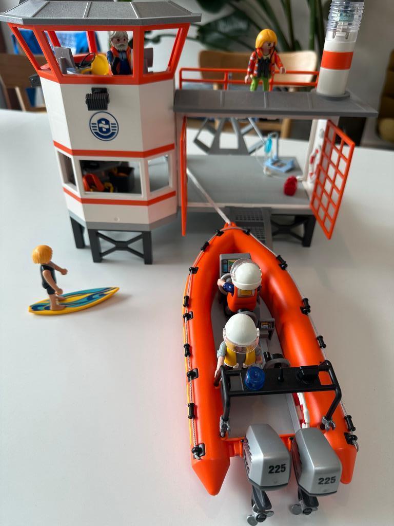 Playmobil kustwachtcentrale met vuurtoren nr. 5539, Kinderen en Baby's, Speelgoed | Playmobil, Ophalen, Zo goed als nieuw, Complete set