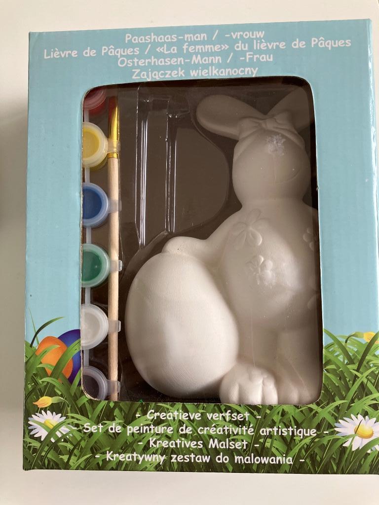 Knutseldoos Paashaas NIEUW, Hobby en Vrije tijd, Ophalen of Verzenden, Nieuw, Knutselwerk