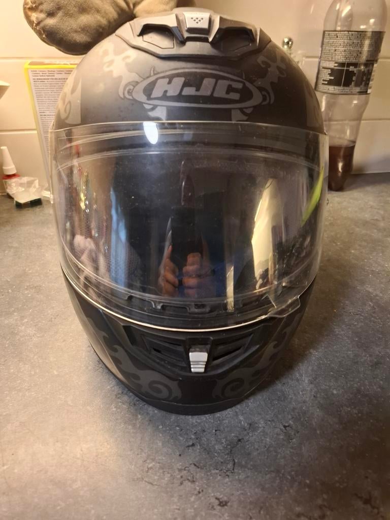 Casque de moto Hjc FS 11 Crowhunter avec pinlock et pare-sol, Motos, Enlèvement ou Envoi, S, HJC