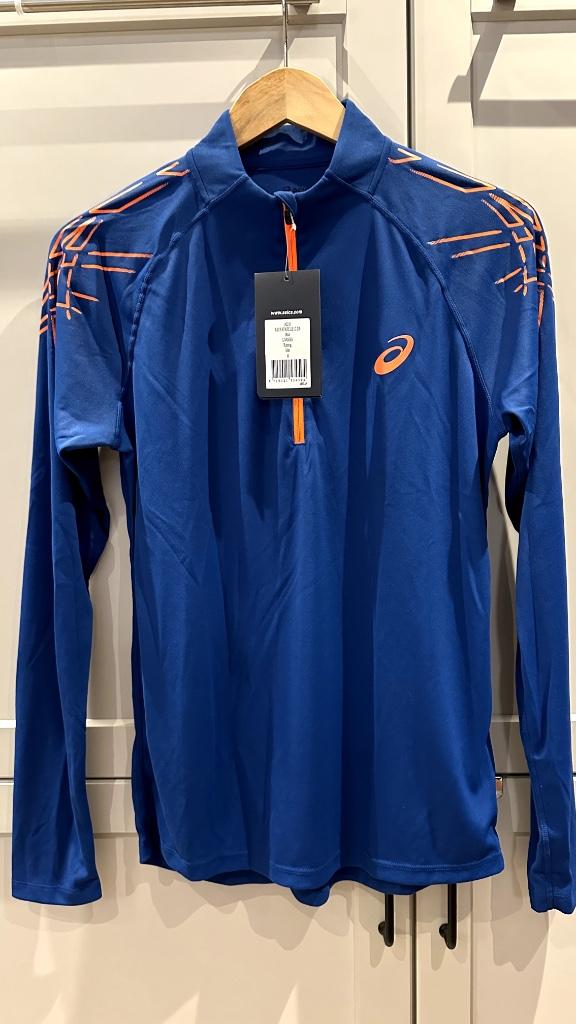 Loopshirt met lange mouwen Asics Stripe 1/2 rits heren blauw, Ophalen, Nieuw, Hardlopen of Fietsen, Asics