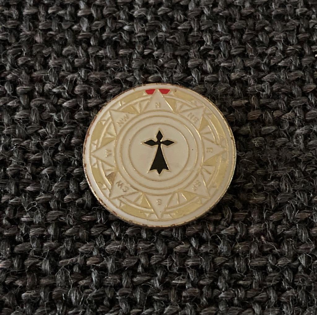 PIN - KOMPAS - BOUSSOLE, Envoi, Utilisé, Autres sujets/thèmes, Insigne ou Pin's