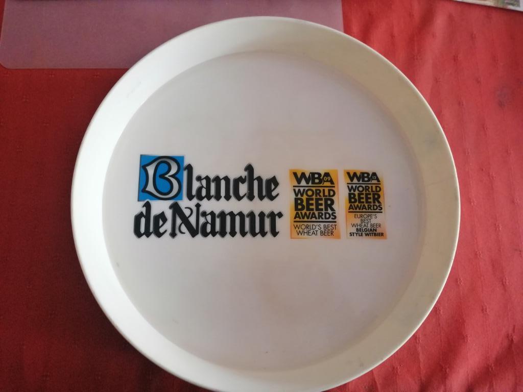 Plateau 35 x 5 cm bière blanche de Namur world beer award 20, Ophalen of Verzenden, Gebruikt