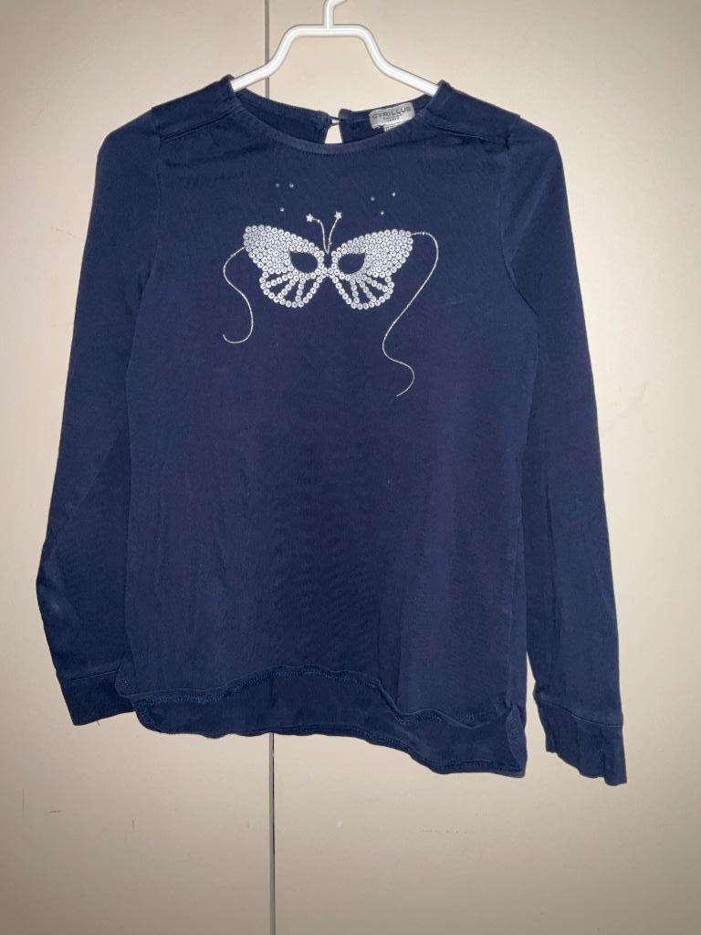 Cyrillus manches longues fille 140, Enlèvement ou Envoi, Utilisé, Fille, Chemise ou À manches longues