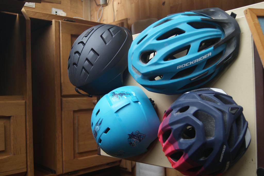 fietshelmen Decathlon, Fietsen en Brommers, Ophalen, Gebruikt, Jongen of Meisje, Decathlon