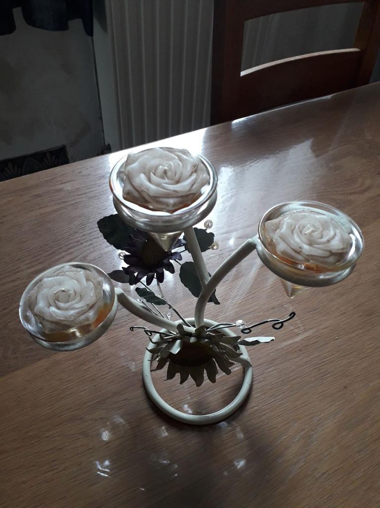 Kaarsenhouder, Ophalen of Verzenden, Gebruikt, Kaars, Minder dan 25 cm