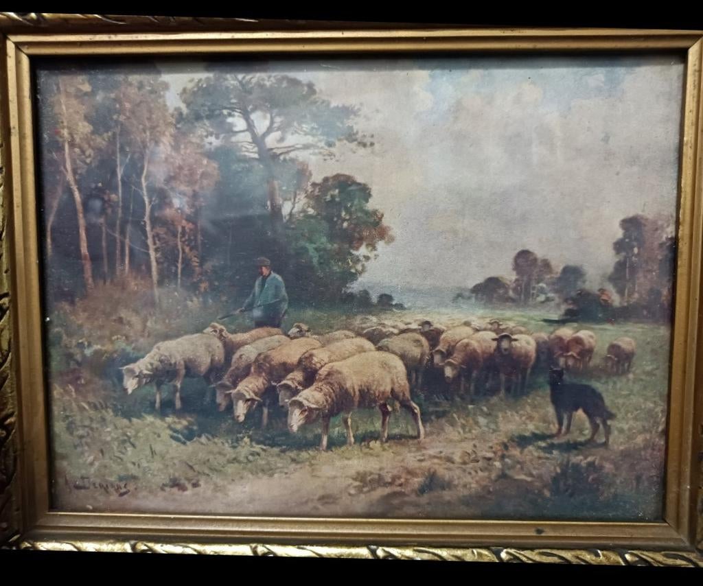 Tableau de A.Derians. Peintre français du XIXème siècle., Enlèvement ou Envoi