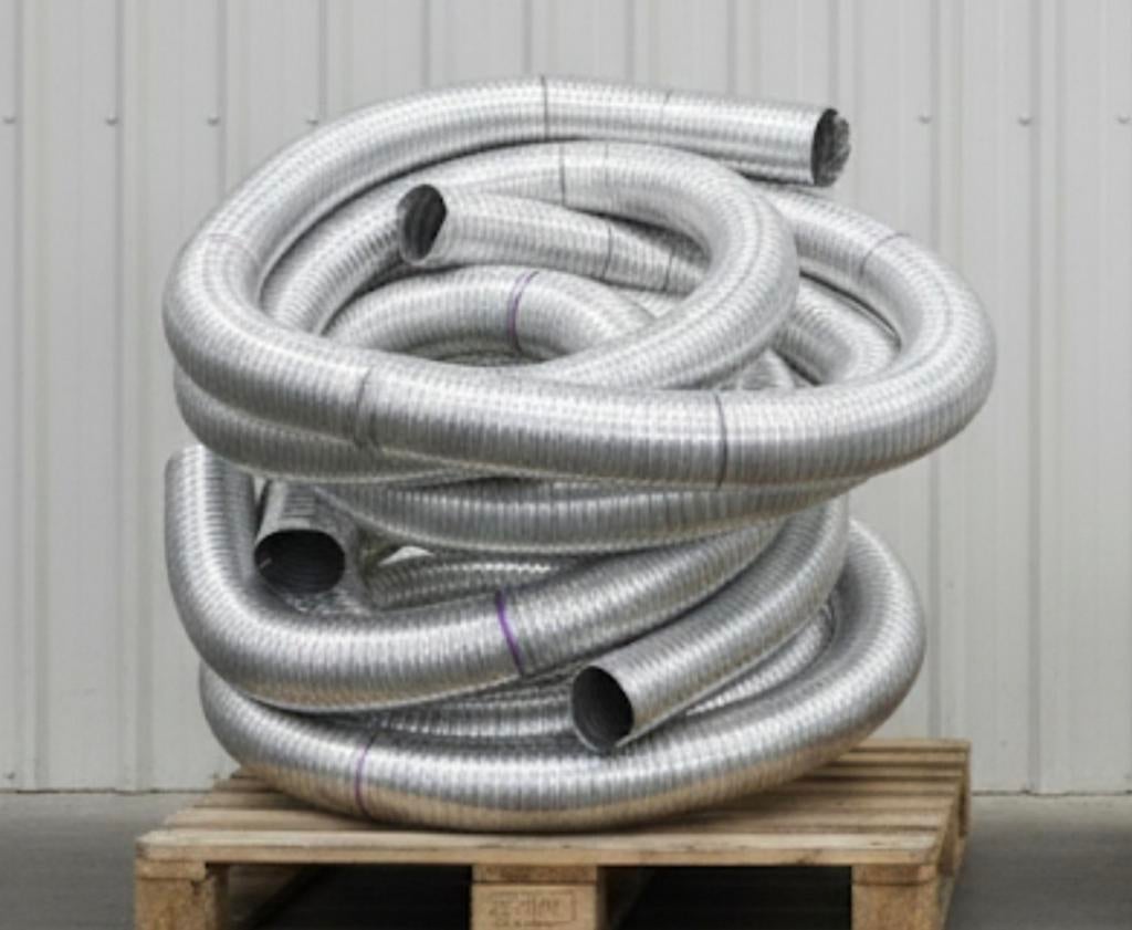 Tubage INOX Double Peau Ø125mm, Inox, Évacuation