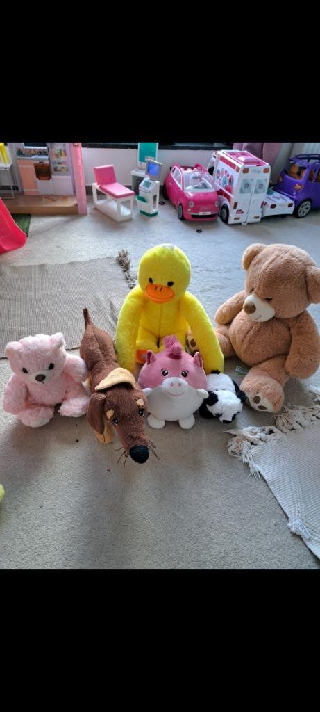 Lot de 6 peluches, Ophalen of Verzenden, Zo goed als nieuw, Overige typen