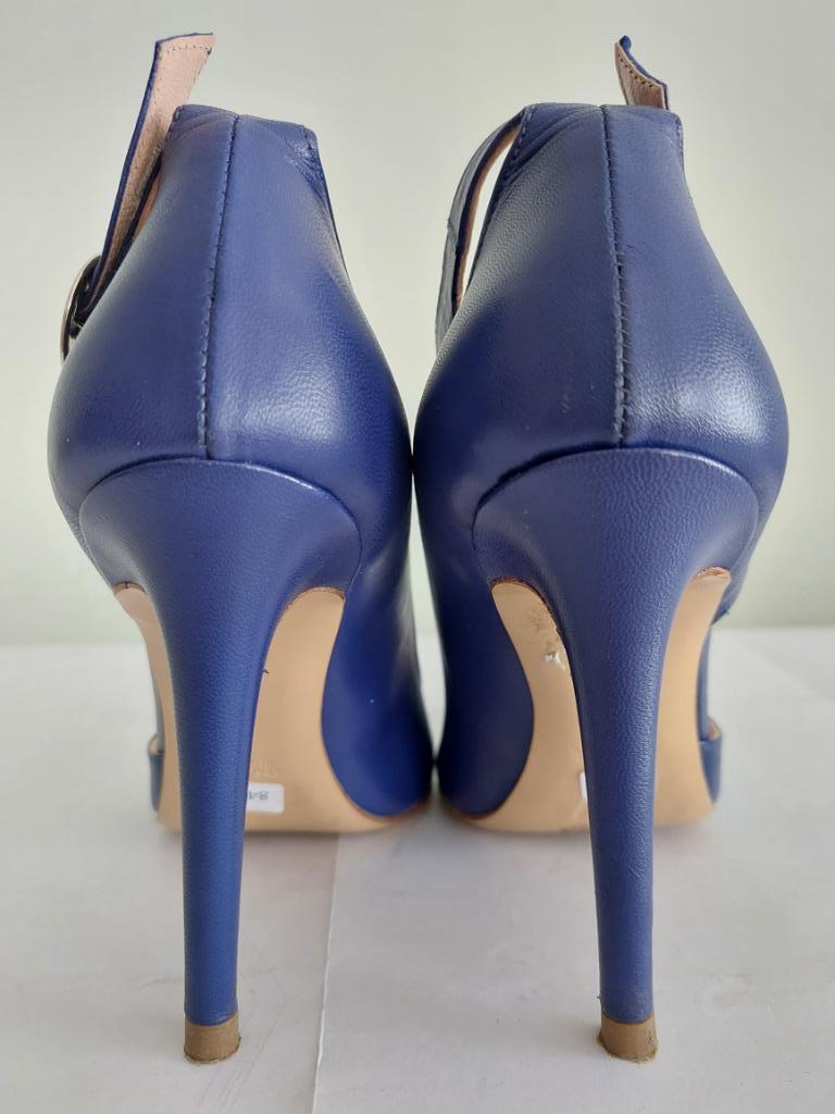 84C* VENEZIA sexy escarpins bleus tout cuir (38), Venezia, Escarpins, Comme neuf, Bleu