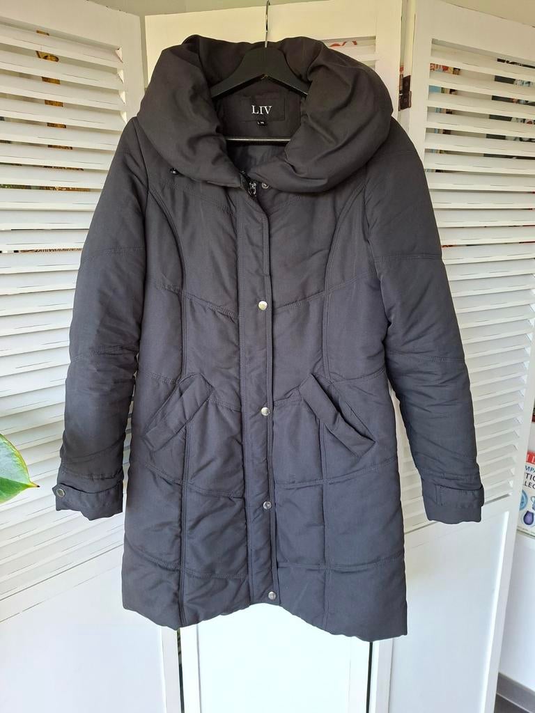 Winterjas gewatteerd dames maat 38, Kleding | Dames, Ophalen of Verzenden, Zo goed als nieuw, Maat 38/40 (M), Zwart