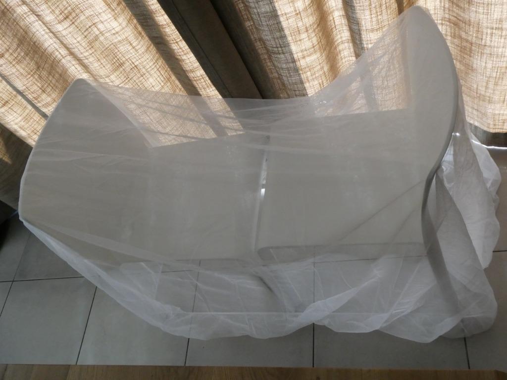 Muggennet/Klambou voor babybed (60x120), Kinderen en Baby's, Ophalen of Verzenden, Zo goed als nieuw, Wit, Overige typen