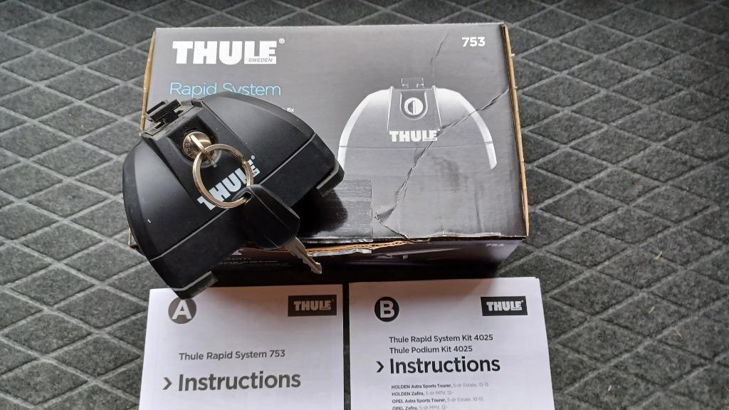 Thule Rapid System 753 + kit 4025, Enlèvement ou Envoi, Comme neuf