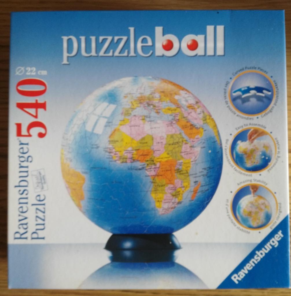 Ravensburger 3D puzzel de aarde - 540 stukjes bol 22cm groot, Ophalen of Verzenden, Meer dan 50 stukjes, Zo goed als nieuw