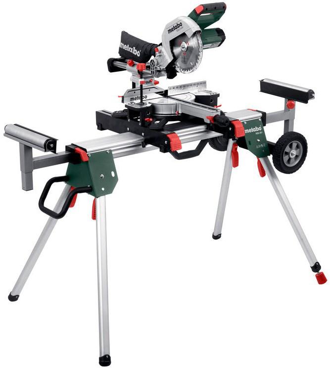 Afkortzaag Metabo kgs 216 met onderstel, Doe-het-zelf en Bouw, Gereedschap | Zaagmachines, Ophalen, Zo goed als nieuw