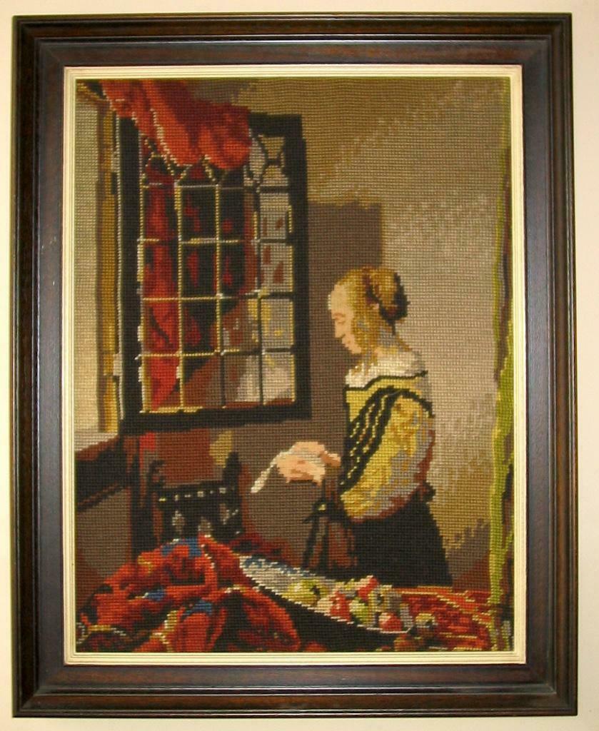 Handwerk Kader Meisje voor het raam : Johannes Vermeer, Minder dan 50 cm, Gebruikt, 50 tot 75 cm, Overige typen