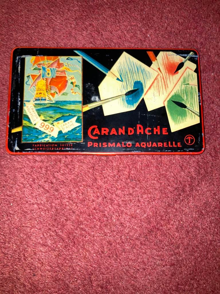 Crayons caran d’Ache vintage, Enlèvement ou Envoi, Utilisé