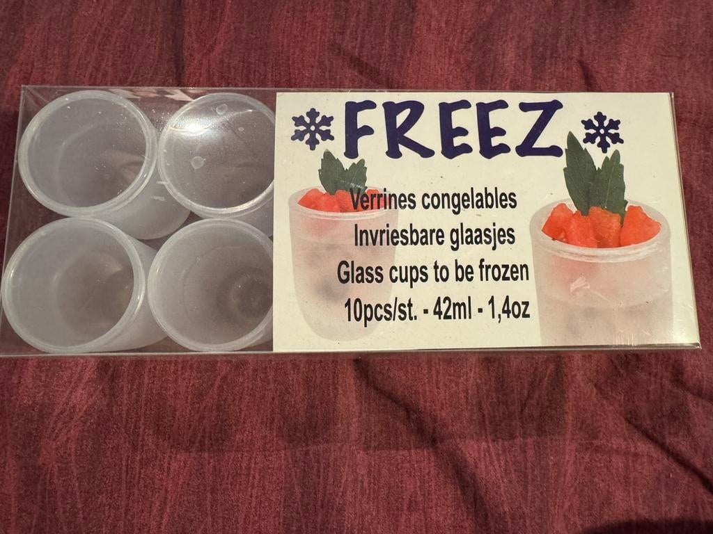Verrines congelables apéritif 10 pièces neuves, Enlèvement ou Envoi, Neuf, Verre ou Verres