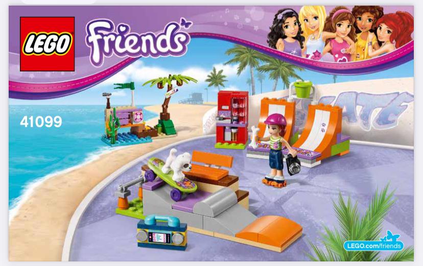 Lego Friends 41099 skatepark, Enlèvement ou Envoi, Comme neuf, Lego