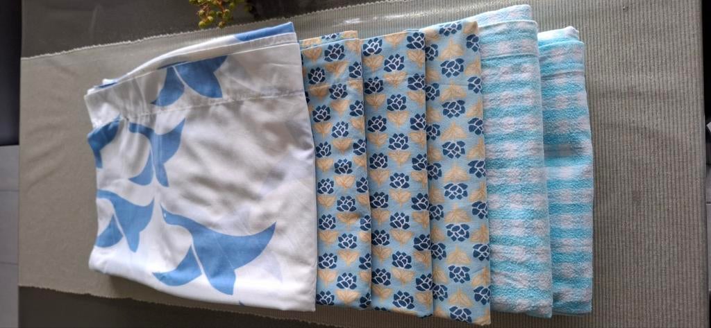 Set vintage lakens +/- 180 x 220cm, Huis en Inrichting, Ophalen of Verzenden, Gebruikt