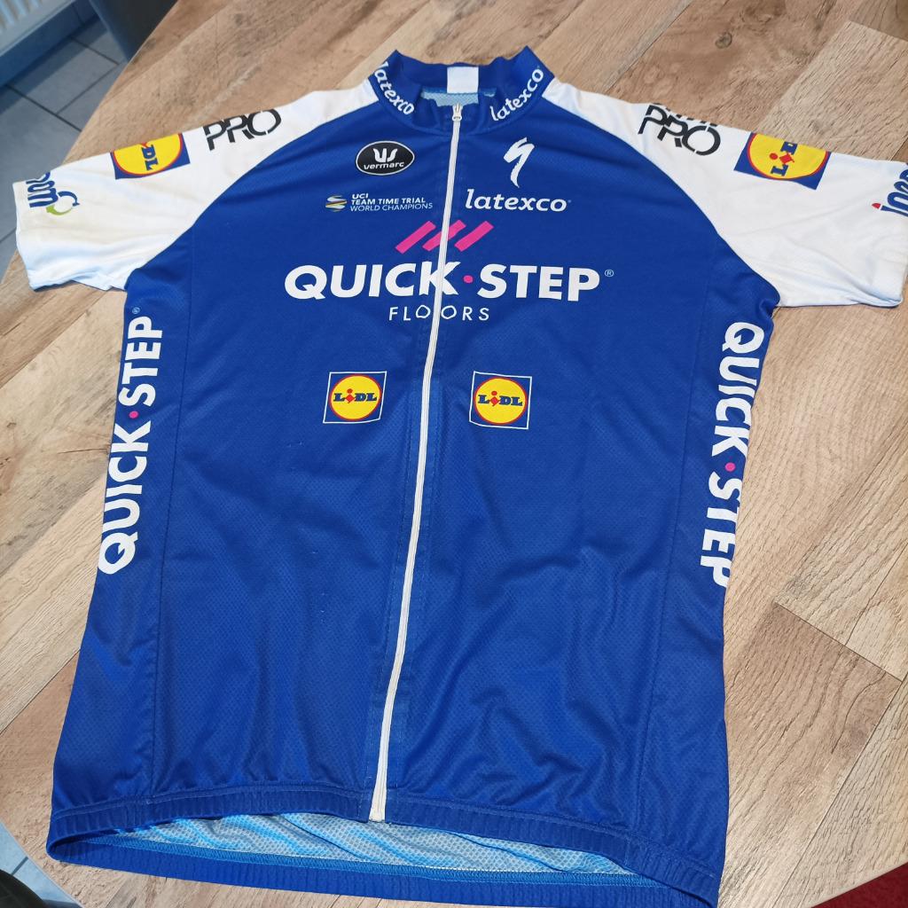 Wielertrui Quickstep vintage 2017, Ophalen, Gebruikt, Vermarc, Bovenkleding