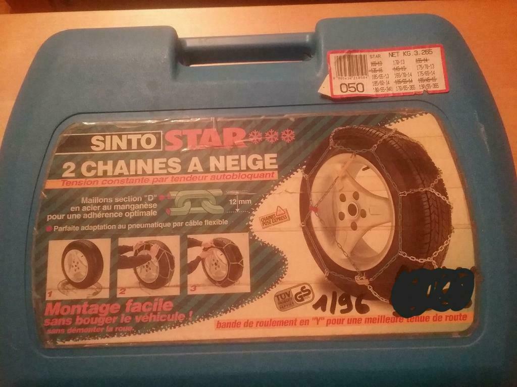 chaînes neige sinto star et chaines neige jorasses D, Enlèvement ou Envoi
