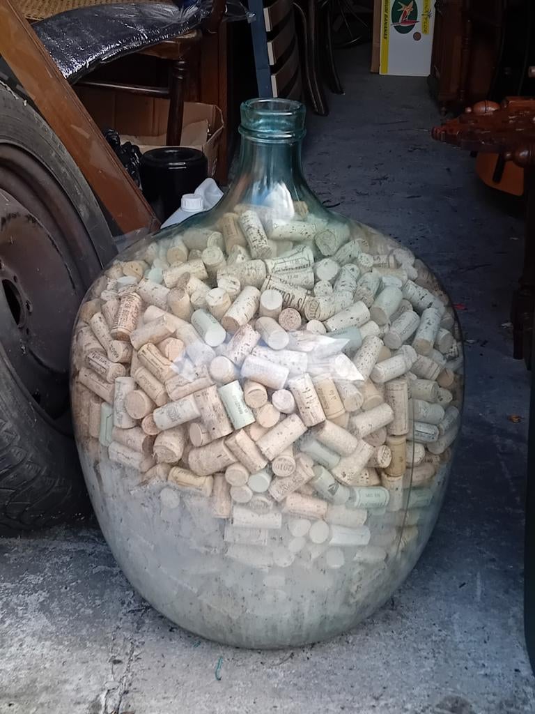 Grande Dame-Jeanne de 60 Litres, Antiquités & Art, Antiquités | Verre & Cristal, Enlèvement