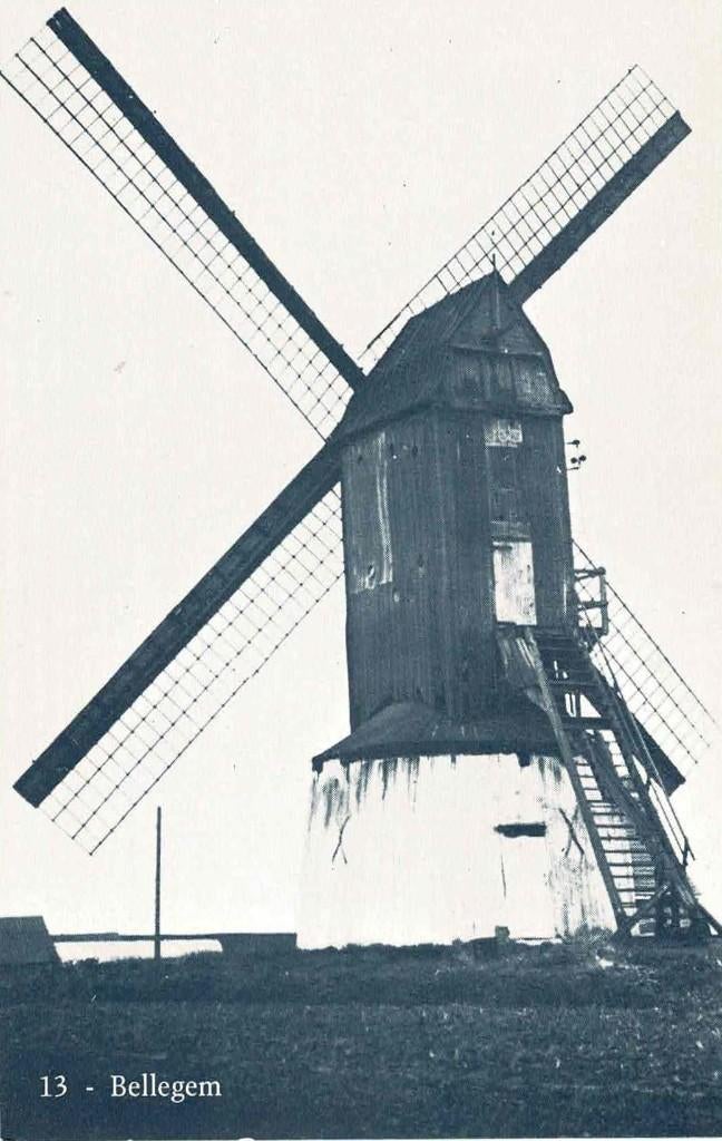 Bellegem - molen, Enlèvement ou Envoi, 1960 à 1980, Non affranchie, Flandre Occidentale
