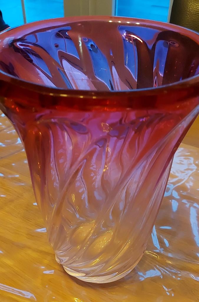Roze vaas Saint-Lambert, Ophalen