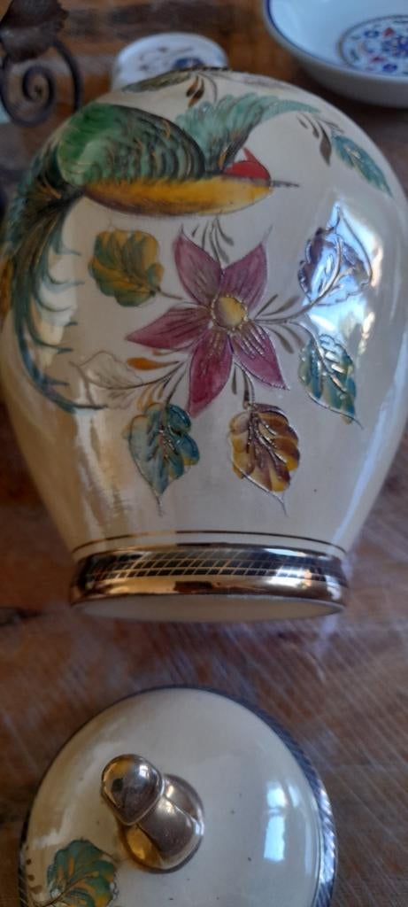 GRANDE POTICHE PORCELAINE BECQUET NUMEROTEE, Enlèvement ou Envoi